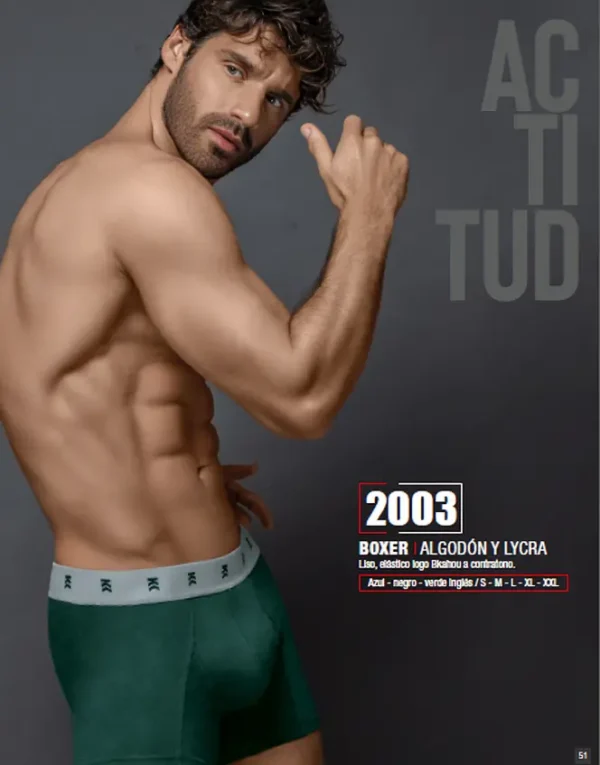 Boxer Bakhou 2003 Liso con Elástico a Contratono